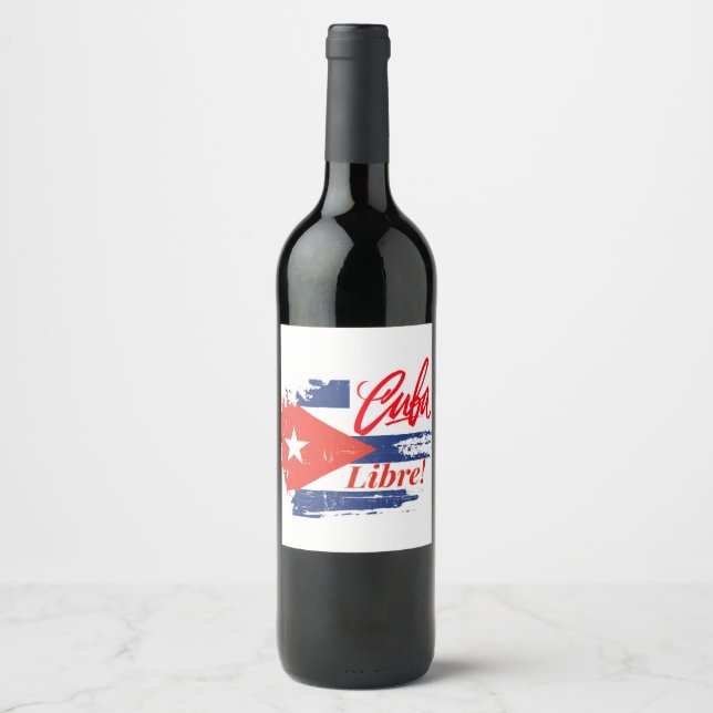 Cuba Libre Weinlabel Weinetikett (Vorderseite)