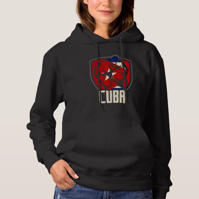 Cuba Love Cuban Flag Havana Communism Socialism Hoodie (Vorderseite)