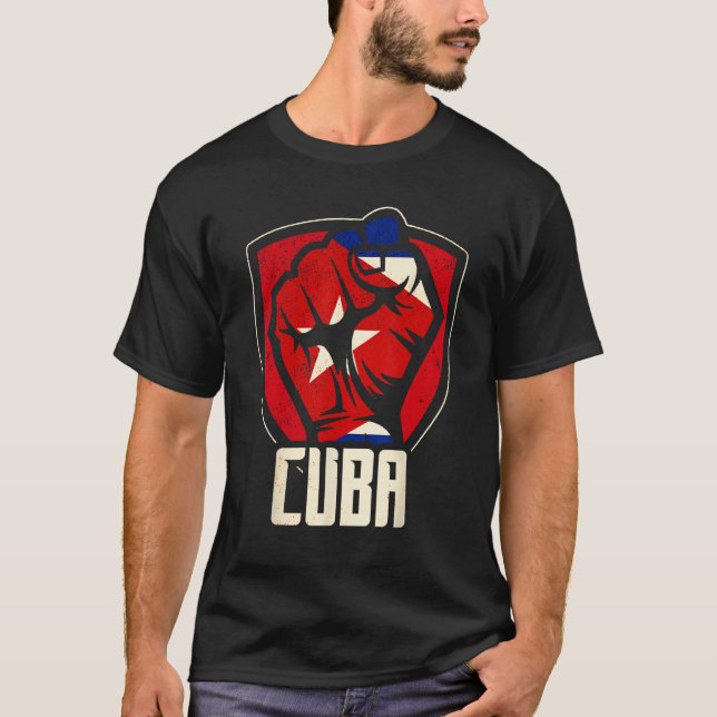 Cuba Love Cuban Flag Havana Communism Socialism T-Shirt (Vorderseite)