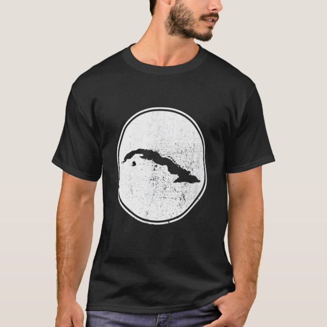 Cuba Map Vintag Kuban T-Shirt (Vorderseite)