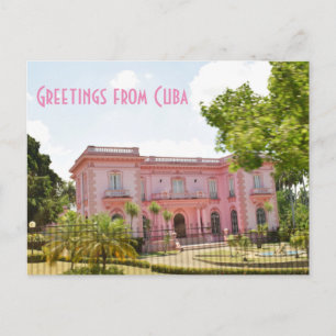 Cuba Pink Mansion Postkarte