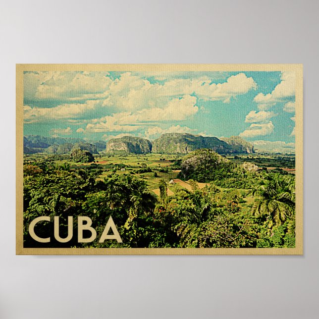 Cuba Poster Vintage Travel Poster Rain Forest (Vorne)