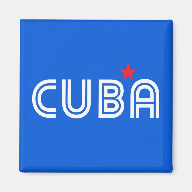 Cuba Retro Magnet (Vorne)