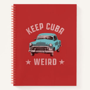 Cuba seltsam halten notizbuch