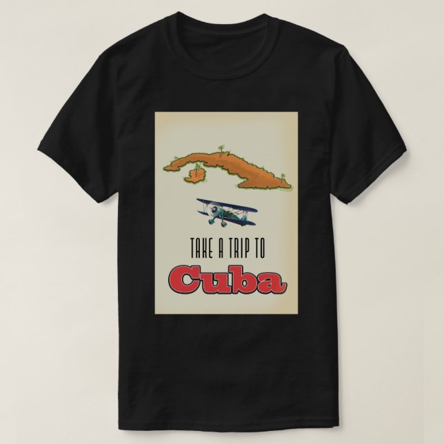 Cuba Vacation Poster T-Shirt (Design vorne)