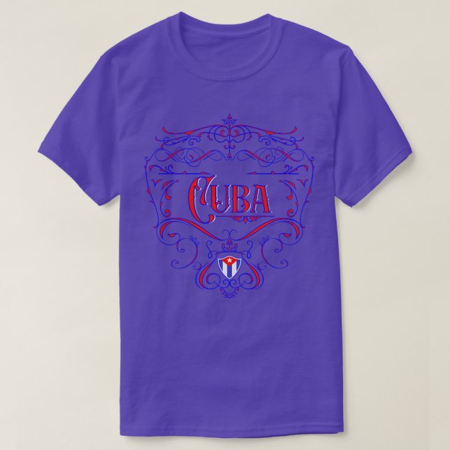 Cuba Vintag Neon Design T-Shirt (Design vorne)