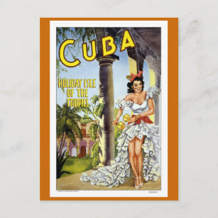 Cuba Vintage Travel Postkarte