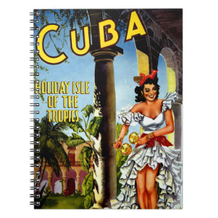 Cuban Dancer Vintage Travel Notizblock