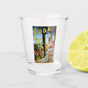 Cuban Dancer Vintage Travel Schnapsglas