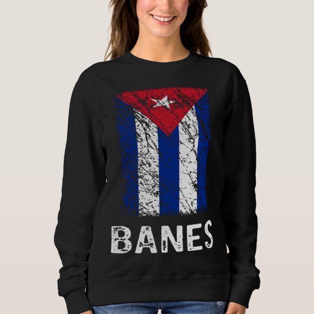 Cuban Flag Banes Cuban Pride Sweatshirt (Vorderseite)
