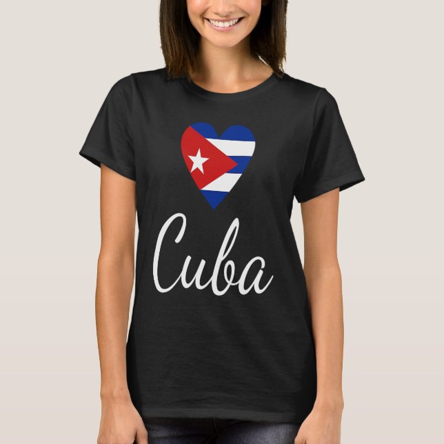 Cuban Flag Cuba Pride Cuba Travel Proud Cuban Cuba T-Shirt (Vorderseite)