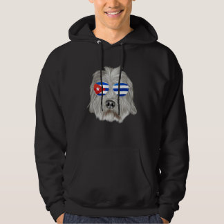 Cuban Flag Dandie Dinmont Terrier Dog Cuba Pocket Hoodie