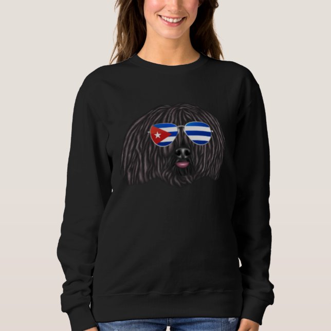 Cuban Flag Pulik Dog Cuba Pocket Sweatshirt (Vorderseite)