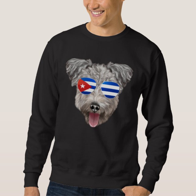 Cuban Flag Pumi Dog Cuba Pocket Sweatshirt (Vorderseite)