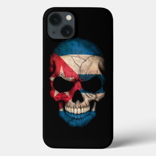 Cuban Flag Skull on Black Case-Mate iPhone Hülle