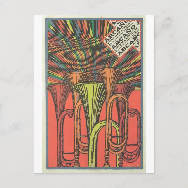 Cuban Movie Poster Cuban Film Poster Post Print Postkarte (Vorderseite)