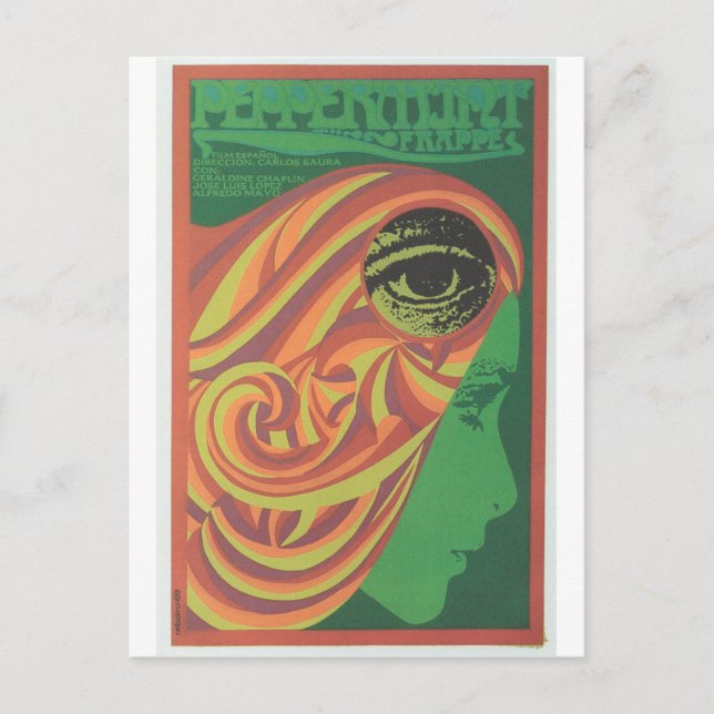 Cuban Movie Poster Cuban Film Poster Post Print Postkarte (Vorderseite)