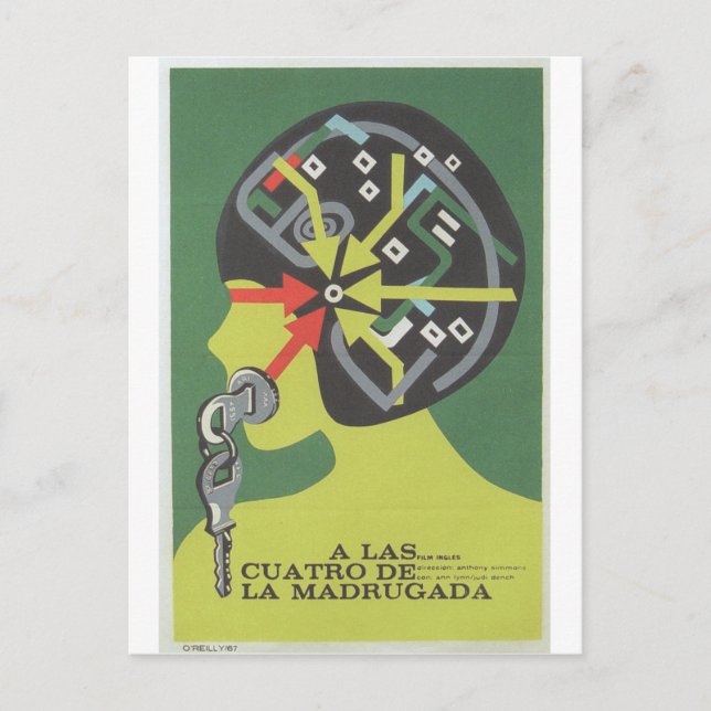 Cuban Movie Poster Cuban Film Poster Post Print Postkarte (Vorderseite)