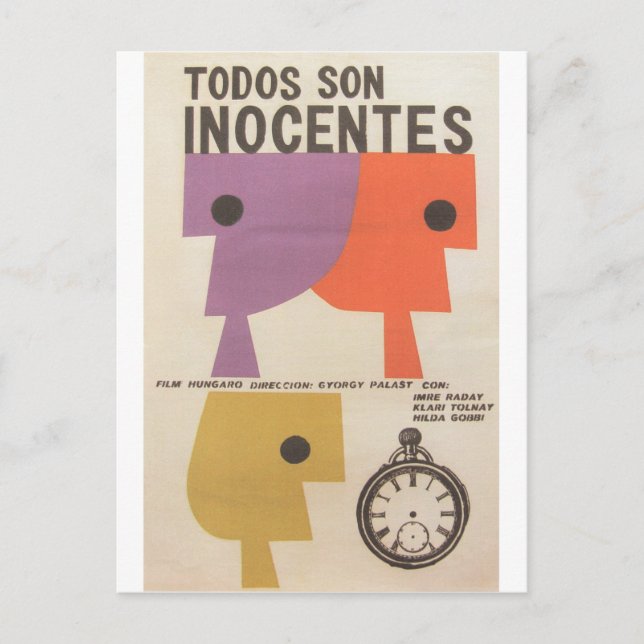 Cuban Movie Poster Cuban Film Poster Post Print Postkarte (Vorderseite)