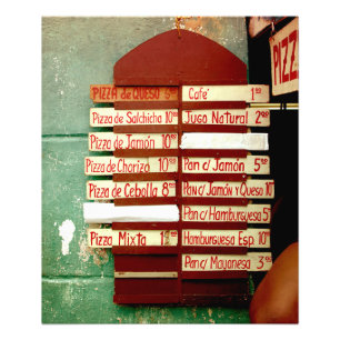 Cuban Pizza Shop   Drucken Fotodruck