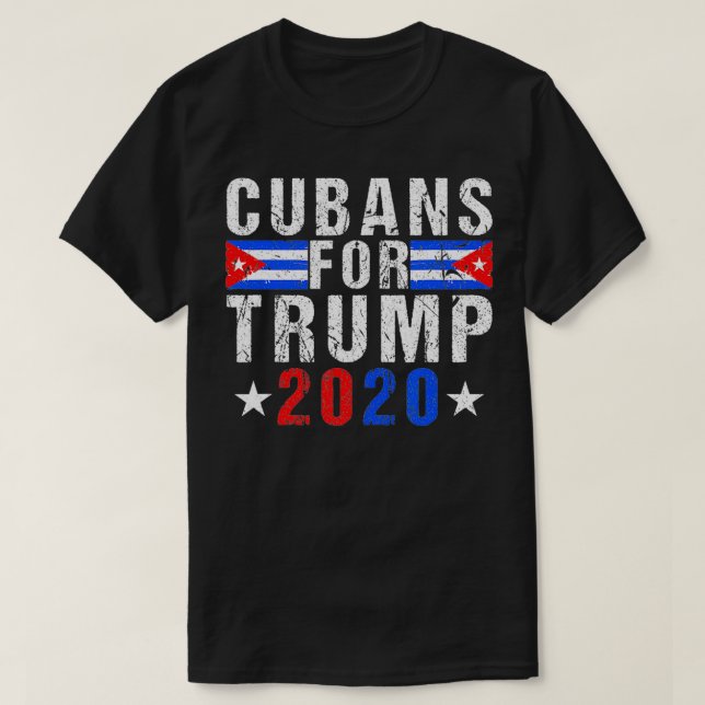 Cubanden For Trump Cuba Flag US Presidential Elect T-Shirt (Design vorne)