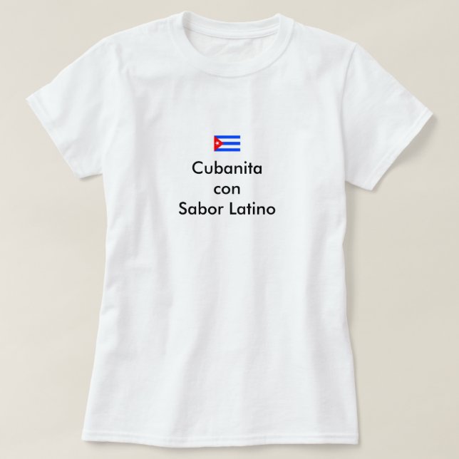 Cubanita Betrug sabor Latino T - Shirt (Design vorne)