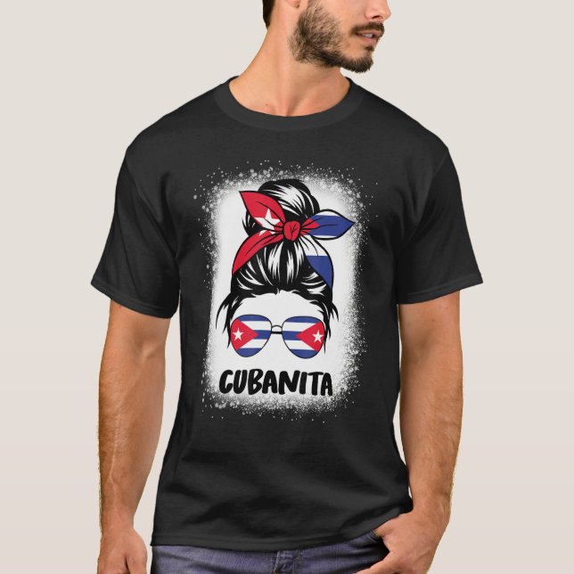Cubanita Cuba Shirt Women Hispanic Heritage Cuban  (Vorderseite)