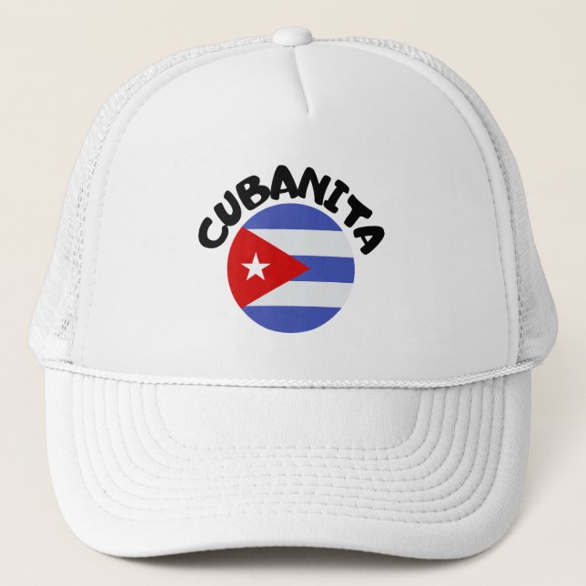 Cubanita Cuban Girl Truckerkappe (Vorderseite)