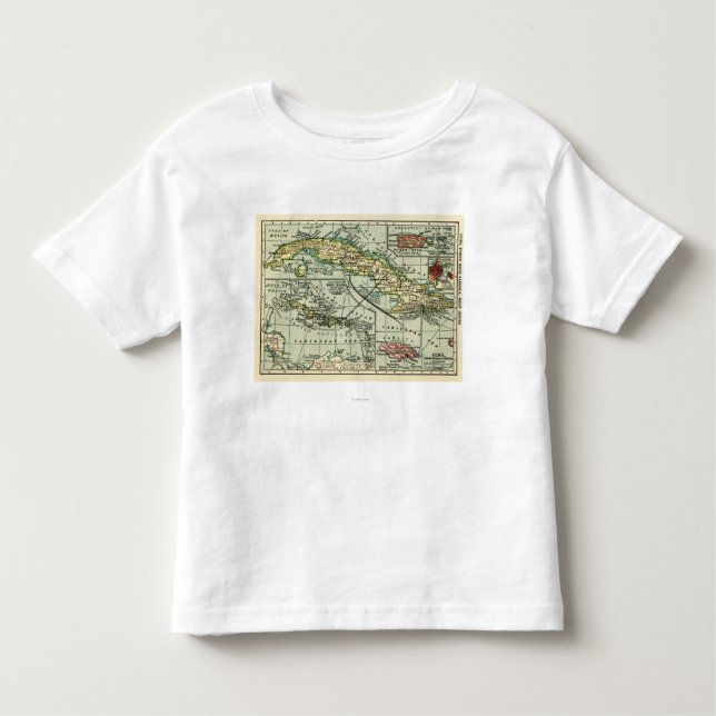CubaPanoramic MapCuba Kleinkind T-shirt (Vorderseite)