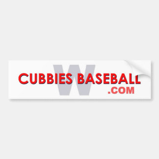 Cubbies-Baseball W Autoaufkleber
