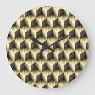 Cube Art 1 Clock Große Wanduhr