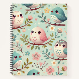 Cube Birdee Print Design Notizbuch