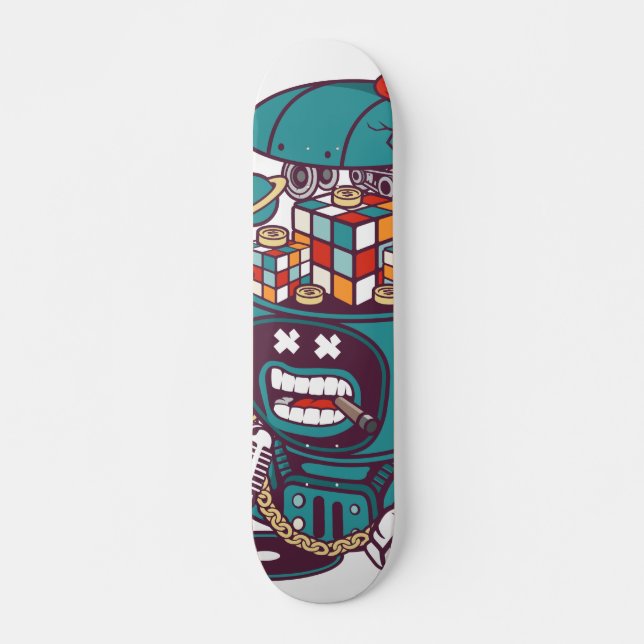 Cube Bot Skateboard (Vorne)