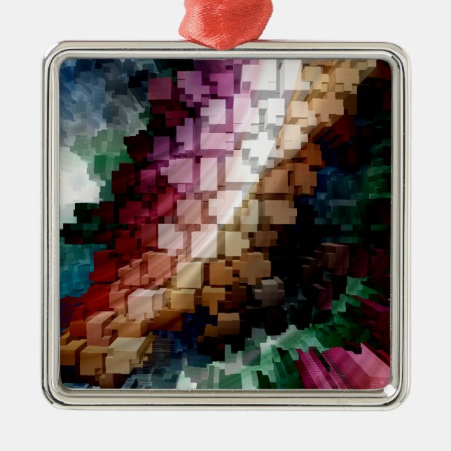 Cube Centric Dark Wind Ornament Aus Metall (Vorne)