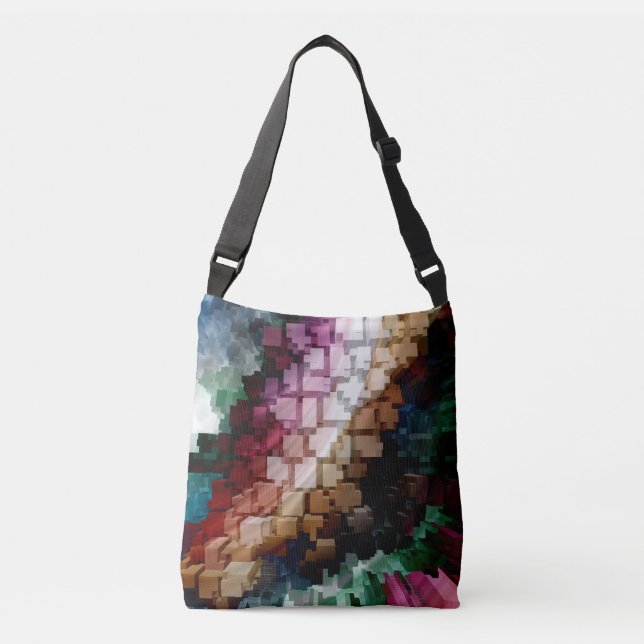 Cube Centric Dark Wind Tragetaschen Mit Langen Trägern (Vorderseite)