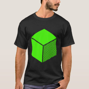 Cube - Chartreuse Green auf Dunkel T-Shirt