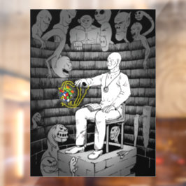 Cube Magie mit Monstern Fensteraufkleber