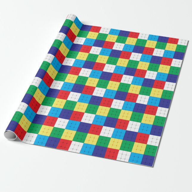 Cube Puzzle Game Geschenkpapier (Ungerollt)