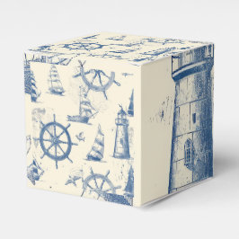 Cube Shaped Geschenkboxen mit Nautical Anchor und  Geschenkschachtel