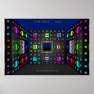 Cube Space (Druck) Poster