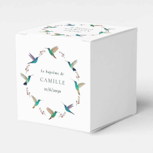 Cube surprise baptême geschenkschachtel (Vorderseite)