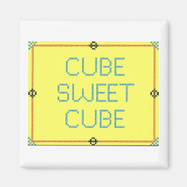 Cube Sweet Cube | Spaß am Arbeitsplatz Magnet