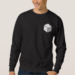 Cube - Weiß auf Dunkel Sweatshirt