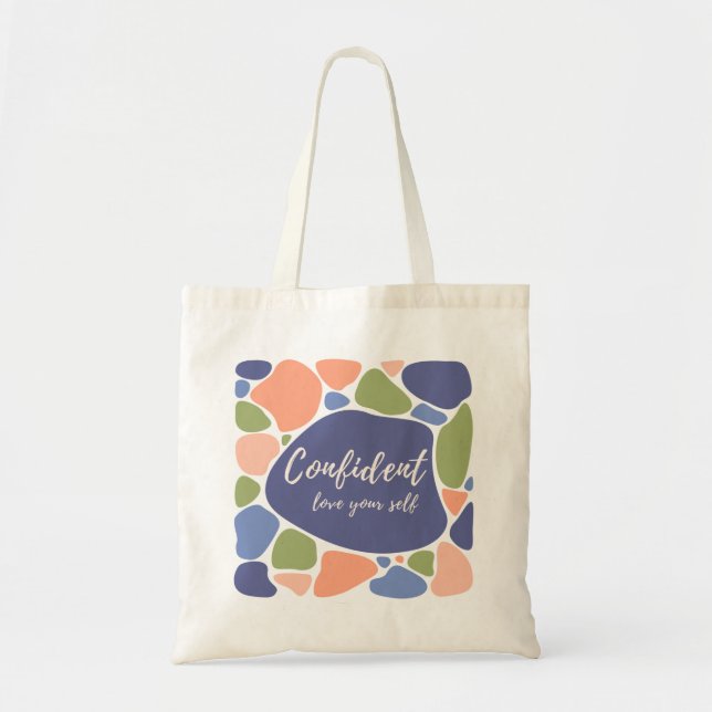 Cubes farbenfrohe, einzigartige Tote Bag Tragetasche (Vorne)