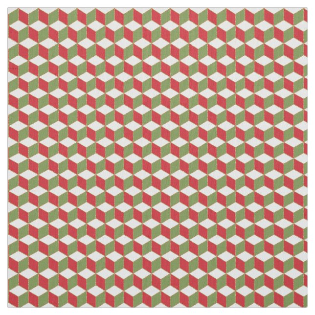 Cubes Illusion Weihnachtsstimmung Stoff (Muster)