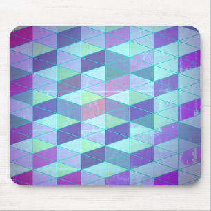 Cubes in dreieckiges geometrisches Muster Mousepad