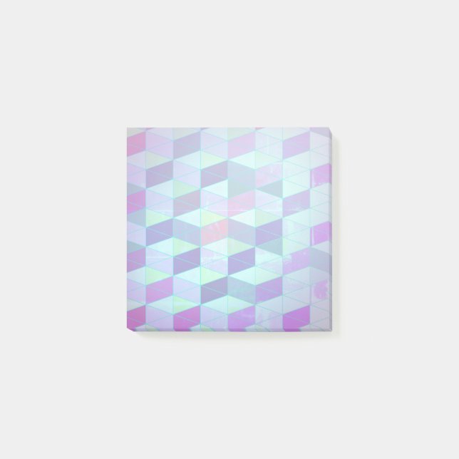 Cubes in dreieckiges geometrisches Muster Post-it Klebezettel (Vorderseite)