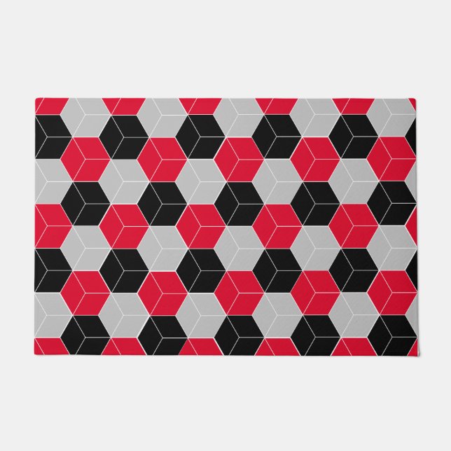 Cubic 3d-Muster Fußmatte (Vorderseite)