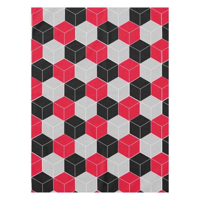 Cubic 3d-Muster Tischdecke (Vorderseite)