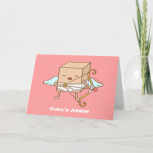 Cubic Cupid Arrow Valentinstag Pun Spaß Feiertagskarte